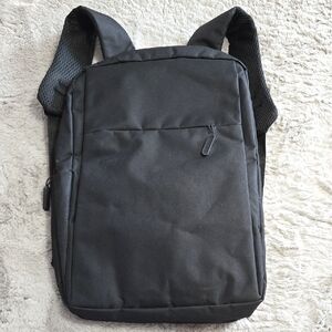 Black padded backpack
